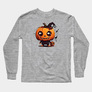 Cute Halloween Jack-O-Lantern Long Sleeve T-Shirt